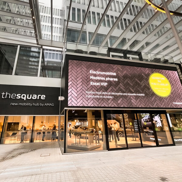 The square im Circle: Mobilitätshub der AMAG
